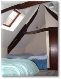 The galleried ceiling of the master bedroom.