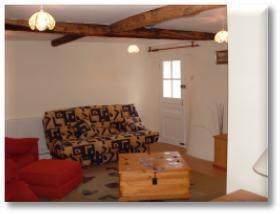 The lounge of our holiday cottage.